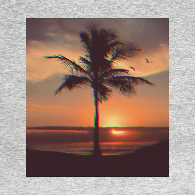 sunset beach by elhlaouistore